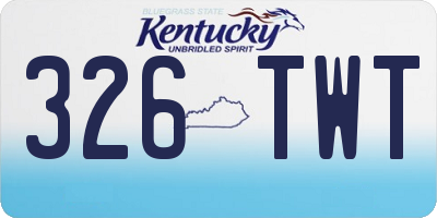 KY license plate 326TWT