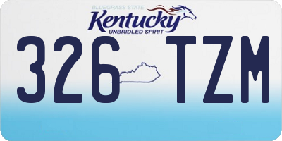 KY license plate 326TZM