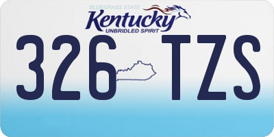 KY license plate 326TZS