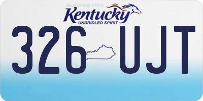 KY license plate 326UJT