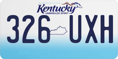 KY license plate 326UXH