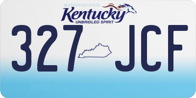 KY license plate 327JCF