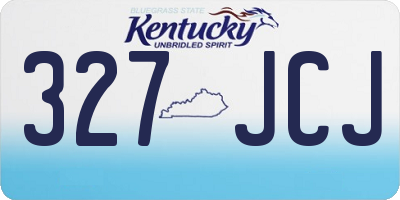 KY license plate 327JCJ