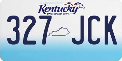 KY license plate 327JCK