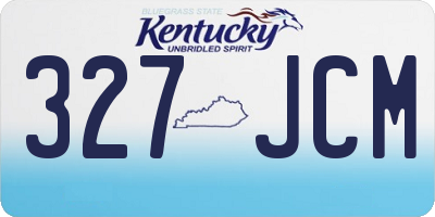 KY license plate 327JCM