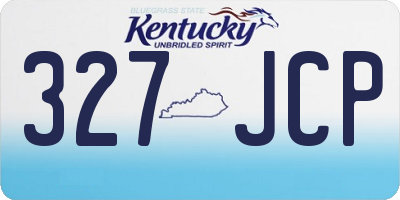 KY license plate 327JCP