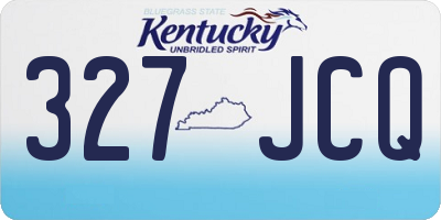 KY license plate 327JCQ