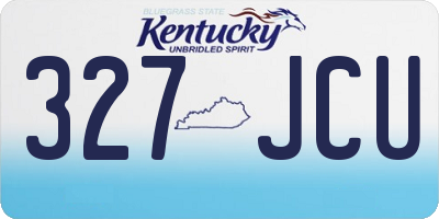 KY license plate 327JCU