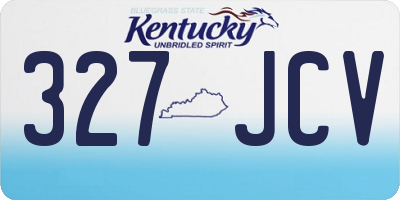 KY license plate 327JCV
