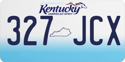 KY license plate 327JCX