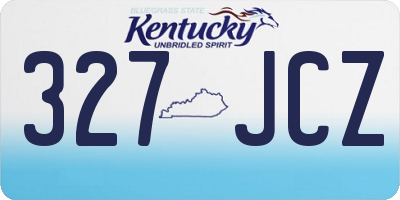 KY license plate 327JCZ