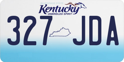 KY license plate 327JDA