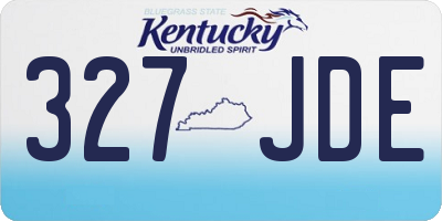 KY license plate 327JDE