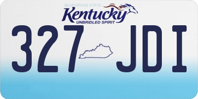 KY license plate 327JDI