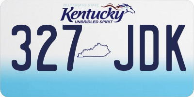 KY license plate 327JDK