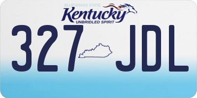 KY license plate 327JDL