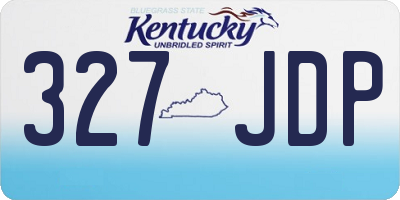 KY license plate 327JDP
