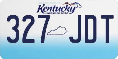 KY license plate 327JDT