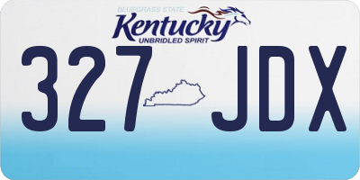 KY license plate 327JDX