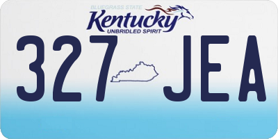 KY license plate 327JEA