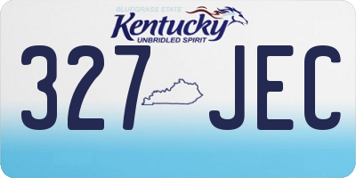 KY license plate 327JEC