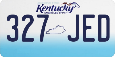 KY license plate 327JED