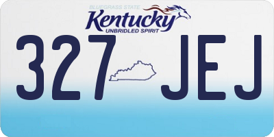KY license plate 327JEJ