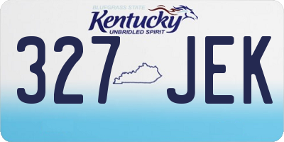 KY license plate 327JEK