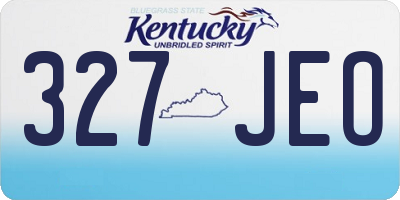 KY license plate 327JEO