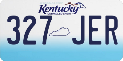 KY license plate 327JER