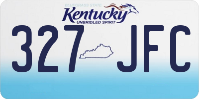 KY license plate 327JFC