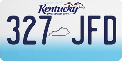 KY license plate 327JFD