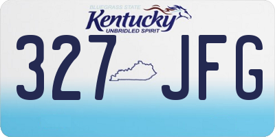 KY license plate 327JFG