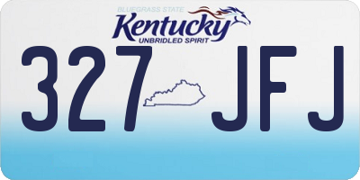 KY license plate 327JFJ