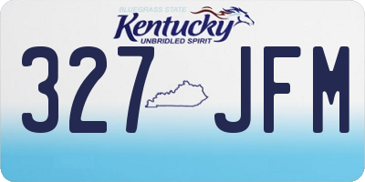 KY license plate 327JFM