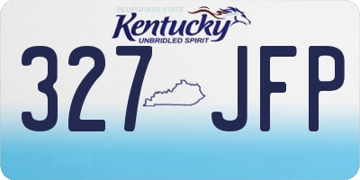 KY license plate 327JFP