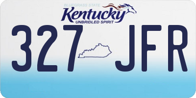 KY license plate 327JFR