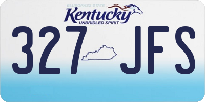 KY license plate 327JFS