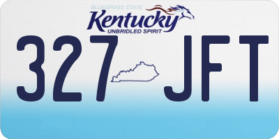 KY license plate 327JFT