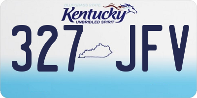 KY license plate 327JFV