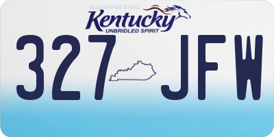 KY license plate 327JFW