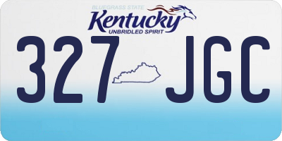 KY license plate 327JGC