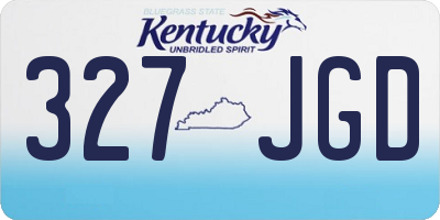 KY license plate 327JGD