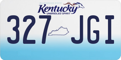 KY license plate 327JGI