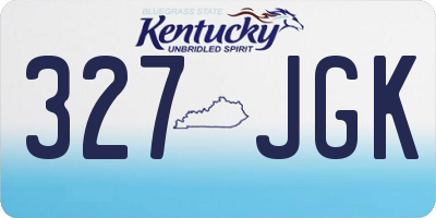 KY license plate 327JGK