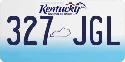 KY license plate 327JGL