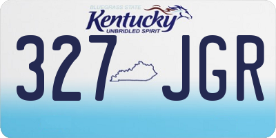 KY license plate 327JGR