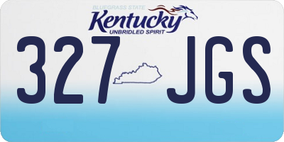 KY license plate 327JGS