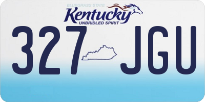 KY license plate 327JGU