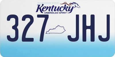KY license plate 327JHJ